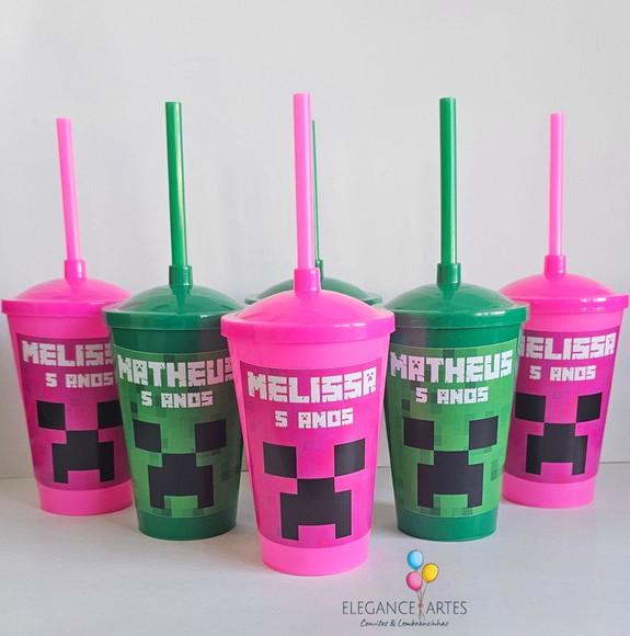 Copo Twister 400ml Minecraft