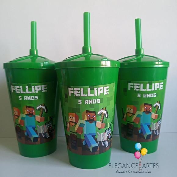 Copo Twister 400ml Minecraft