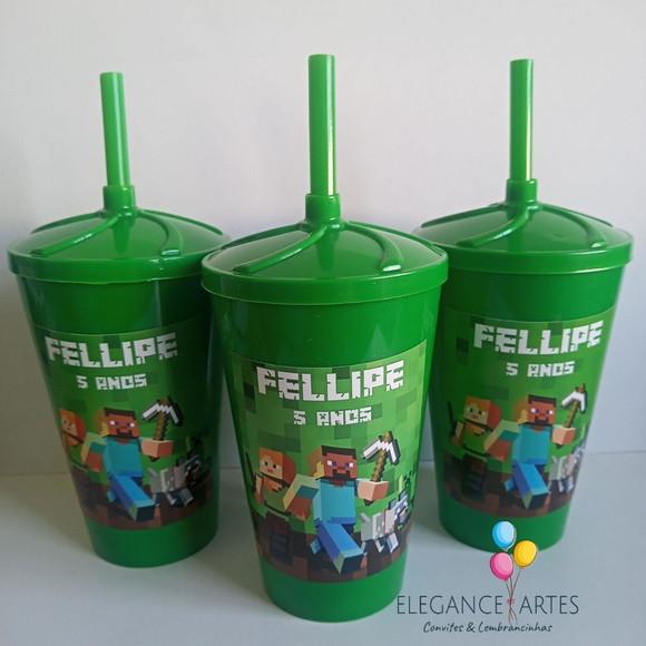 Copo Twister 400ml Minecraft