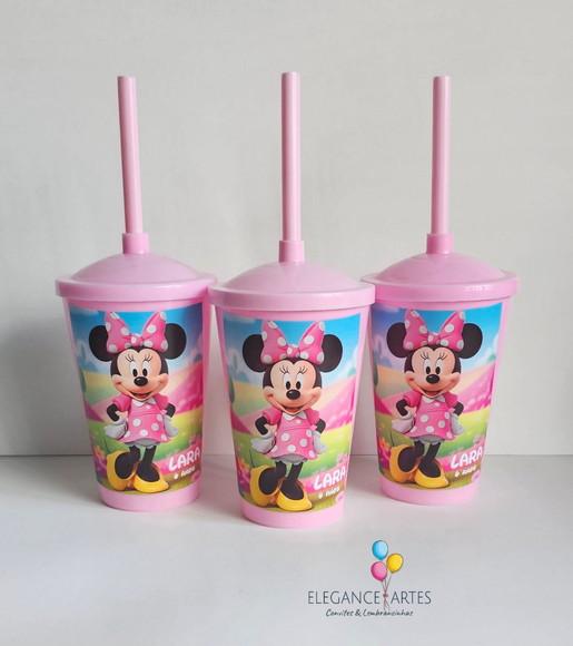 Copo Twister 400ml Minnie Rosa