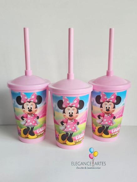 Copo Twister 400ml Minnie Rosa