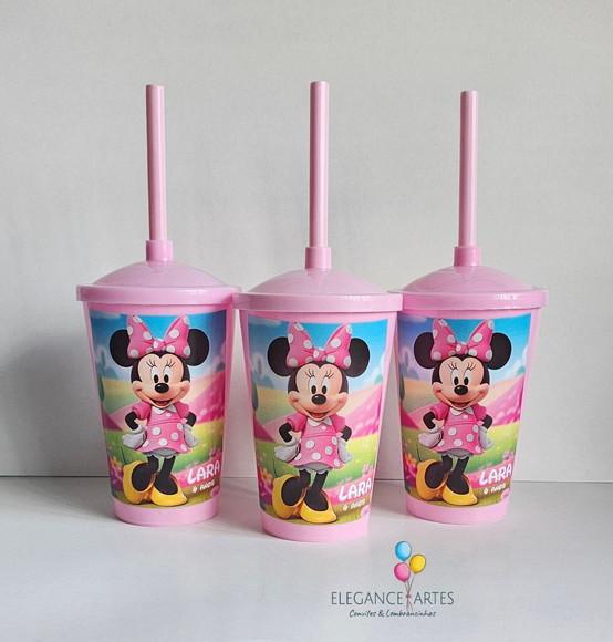 Copo Twister 400ml Minnie Rosa