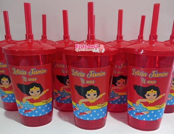 Copo Twister 400ml Mulher Maravilha
