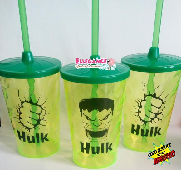 Copo Twister 400ml Hulk