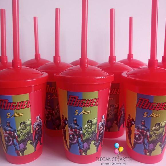 Copo Twister 400ml os Vingadores