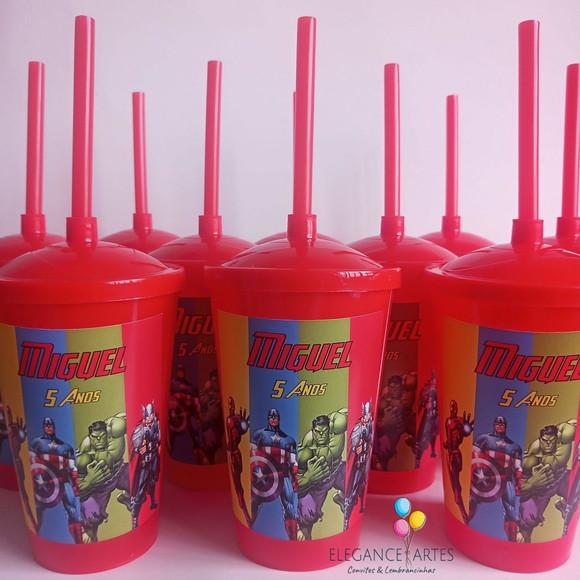 Copo Twister 400ml os Vingadores
