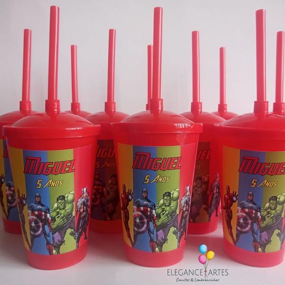Copo Twister 400ml os Vingadores