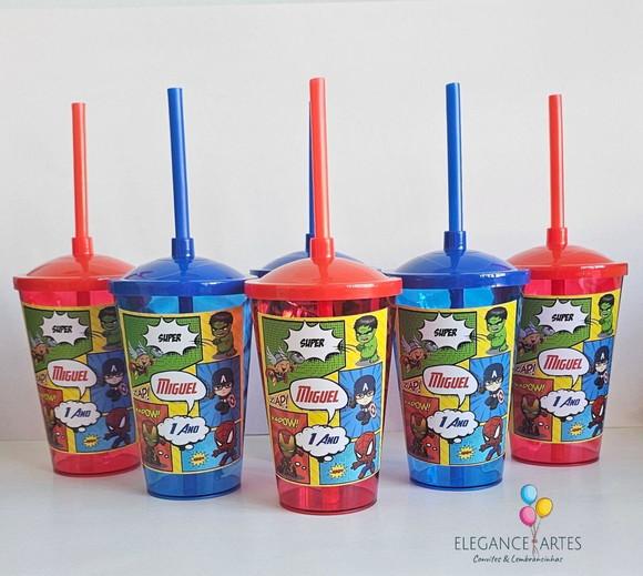Copo Twister 400ml os Vingadores Baby