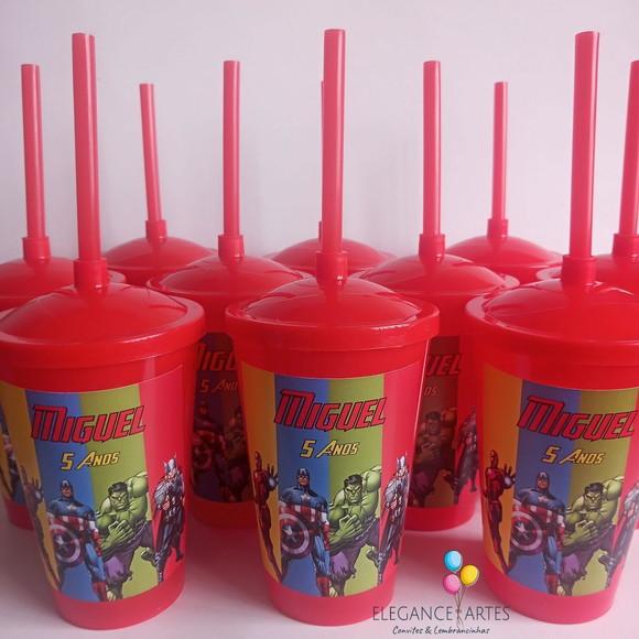Copo Twister 400ml os Vingadores