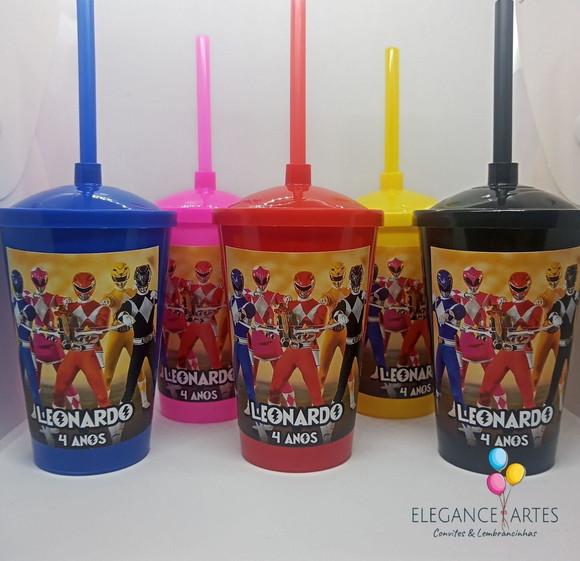 Copo Twister 400ml Power Rangers