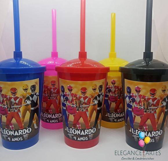 Copo Twister 400ml Power Rangers