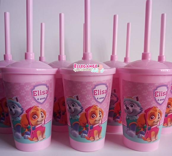 Copo Twister 400ml Skye e Everest Patrulha Canina
