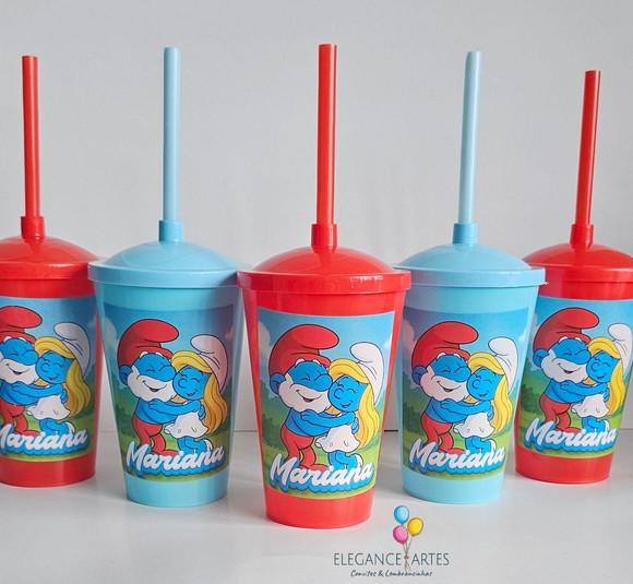 Copo Twister 400ml Smurfs