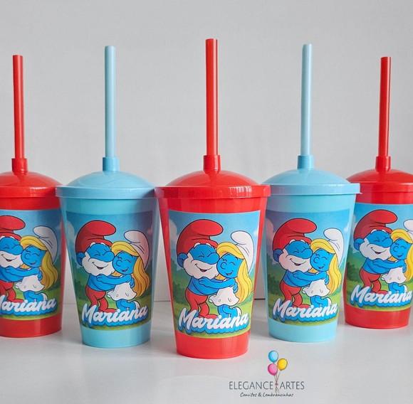 Copo Twister 400ml Smurfs