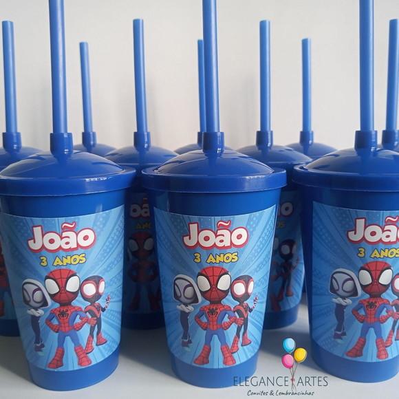Copo Twister 400ml Spidey e Seus Amigos Espetaculares