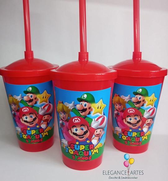 Copo Twister 400ml Super Mário