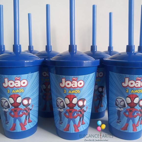 Copo Twister 400ml Spidey e Seus Amigos Espetaculares