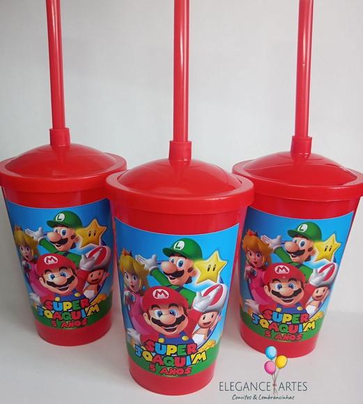 Copo Twister 400ml Super Mário