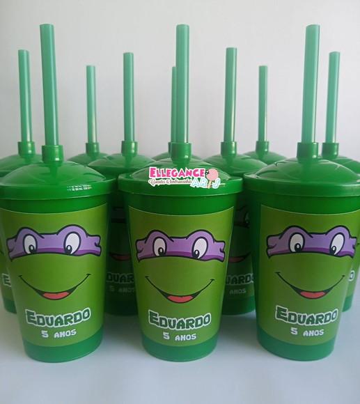 Copo Twister 400ml Tartarugas Ninjas