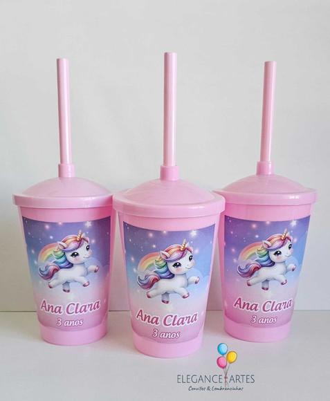 Copo Twister 400ml Unicórnio