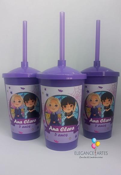 Copo Twister 400ml Wandinha Addams/ Família Addams