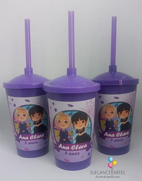 Copo Twister 400ml Wandinha Addams/ Família Addams
