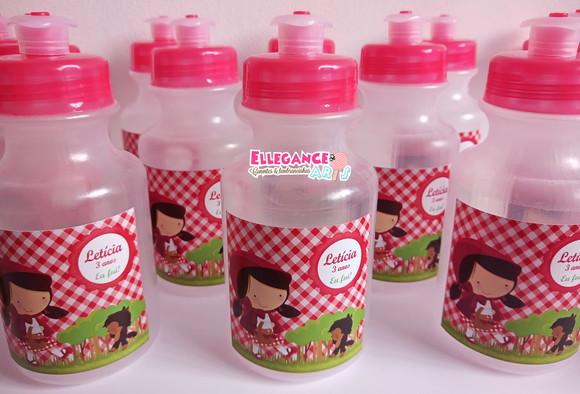 Garrafinha Squeeze Chapeuzinho Vermelho