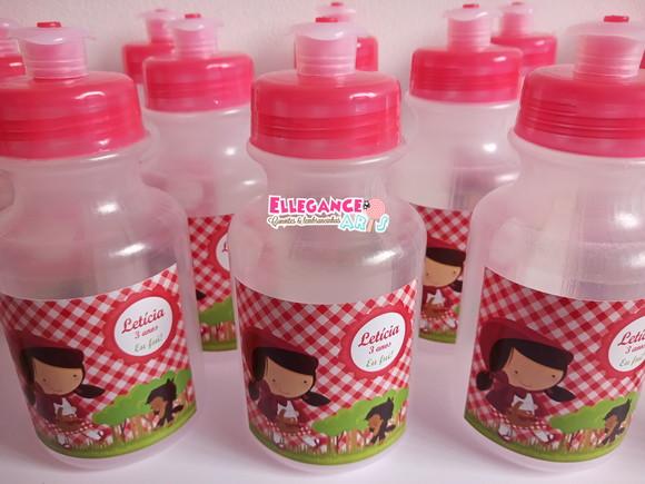 Garrafinha Squeeze Chapeuzinho Vermelho