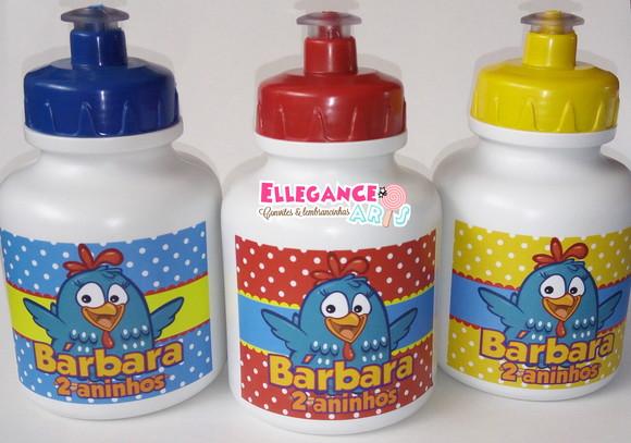 Garrafinha Squeeze Galinha Pintadinha