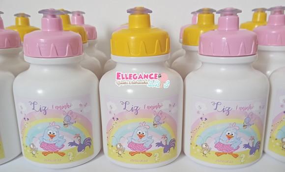 Garrafinha Squeeze Galinha Pintadinha Candy Color