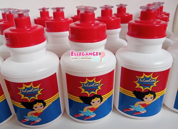 Garrafinha Squeeze Lembrancinha Mulher Maravilha