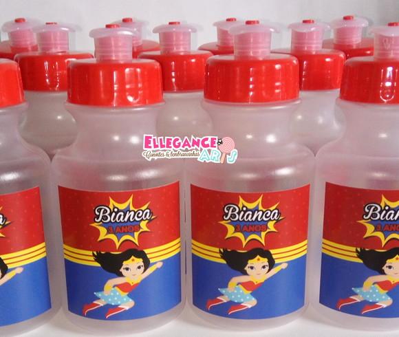 Garrafinha Squeeze Lembrancinha Mulher Maravilha
