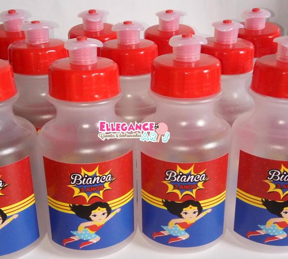 Garrafinha Squeeze Lembrancinha Mulher Maravilha