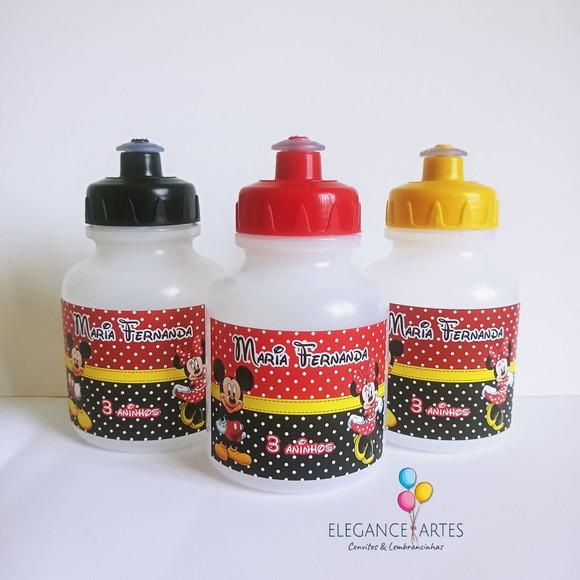 Garrafinha Squeeze Mickey e Minnie