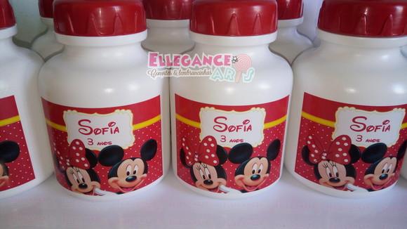 Garrafinha Squeeze Mickey e Minnie