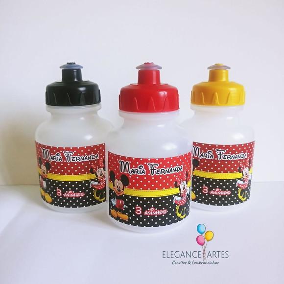 Garrafinha Squeeze Mickey e Minnie