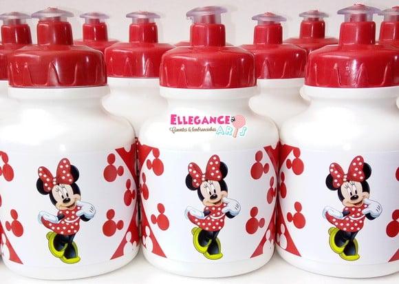 Garrafinha Squeeze Minnie Vermelha