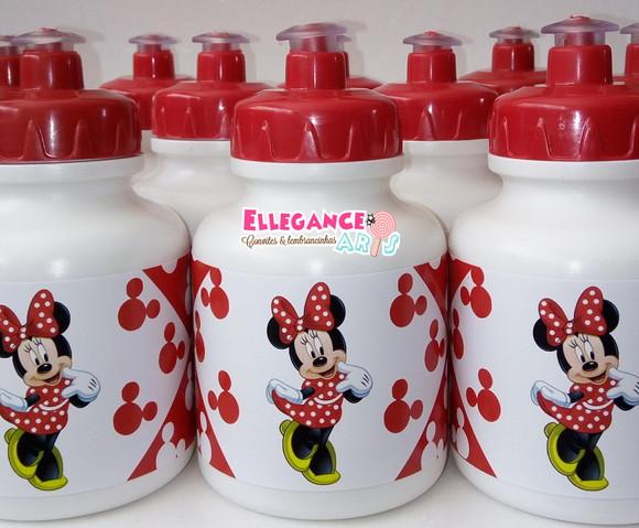 Garrafinha Squeeze Minnie Vermelha