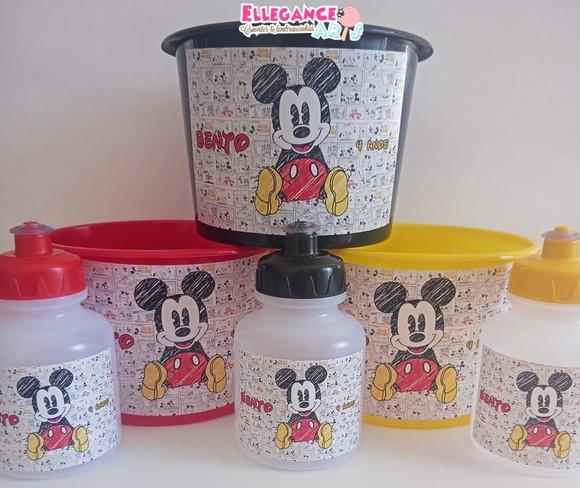 Kit Balde + Garrafinha Mickey