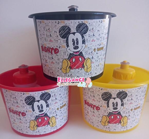 Kit Balde + Garrafinha Mickey