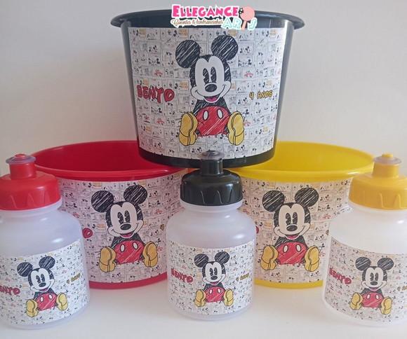 Kit Balde + Garrafinha Mickey