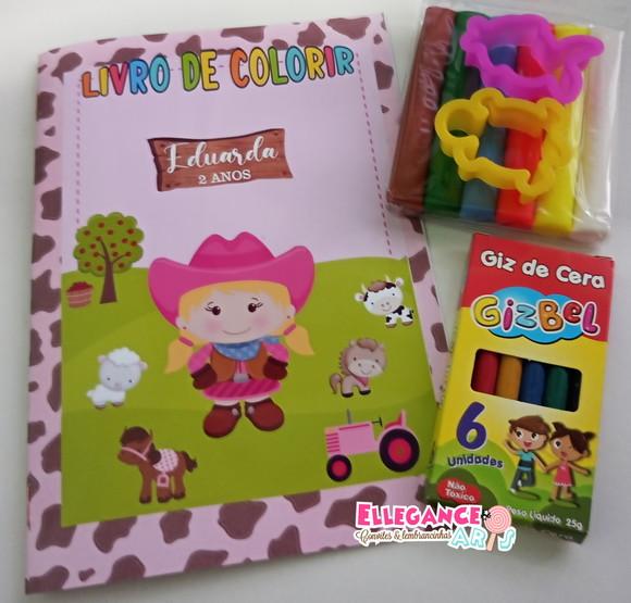 Kit Colorir Fazendinha Menina