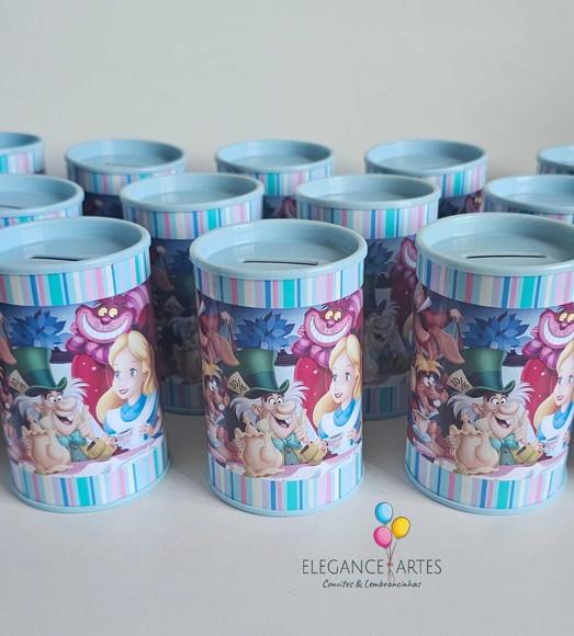 Lembrancinha Alice no País das Maravilhas - Cofrinho