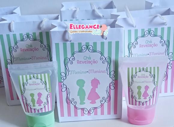 Lembrancinha Chá De Revelação Verde E Rosa