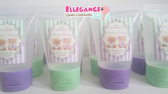 Lembrancinha Chá Revelação Verde e Lilás