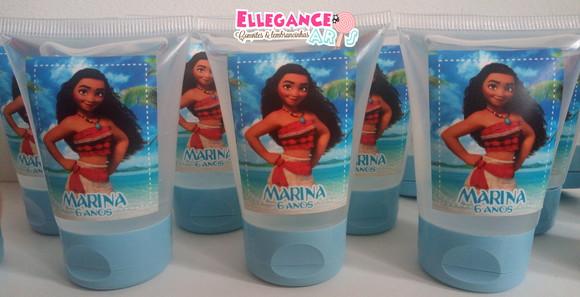 Lembrancinha Moana ( Álcool Gel)