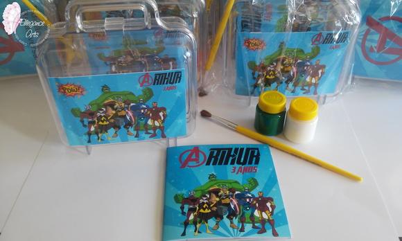 Lembrancinha OS VINGADORES (Kit pintura)