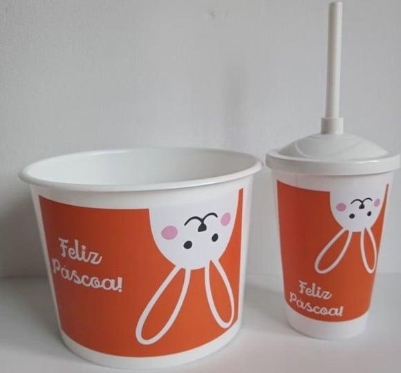 Lembrancinha Páscoa - Kit Baldinho + Copo