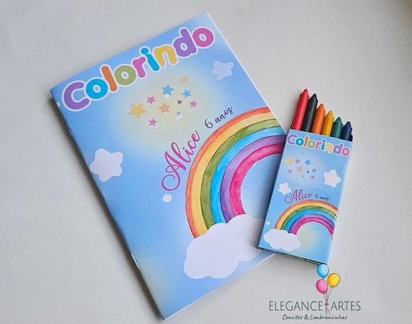 Livrinho de Colorir Arco Íris