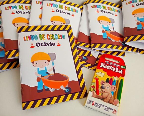 Livrinho de Colorir Construção